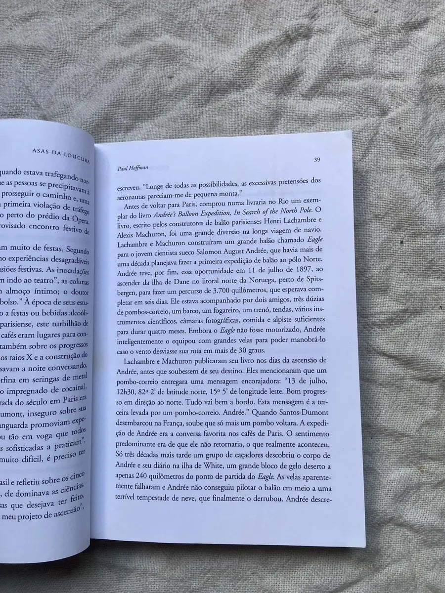 Livro Asas Da Loucura À Extraordinária Vida De Santos Dumont (Usado)