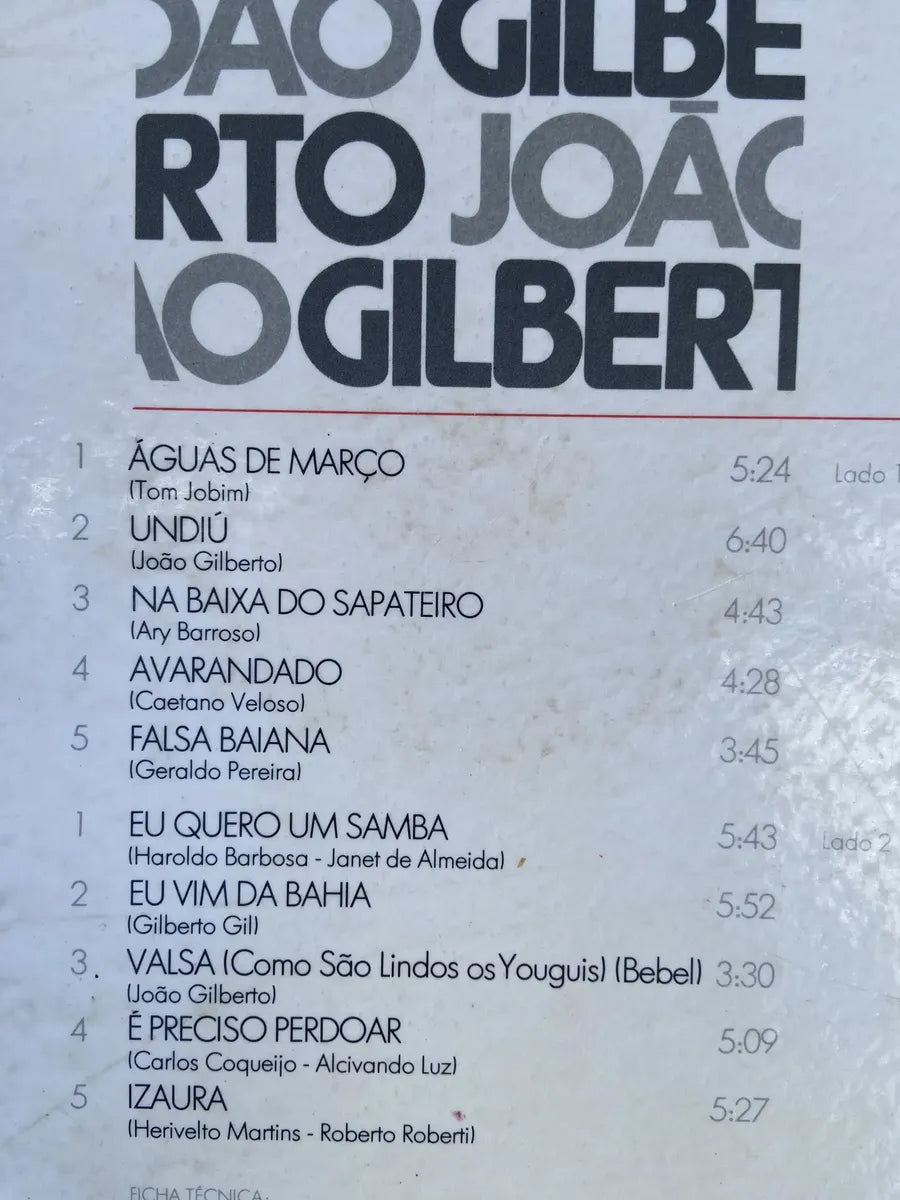 Lp João Gilberto 1973 (Usado)