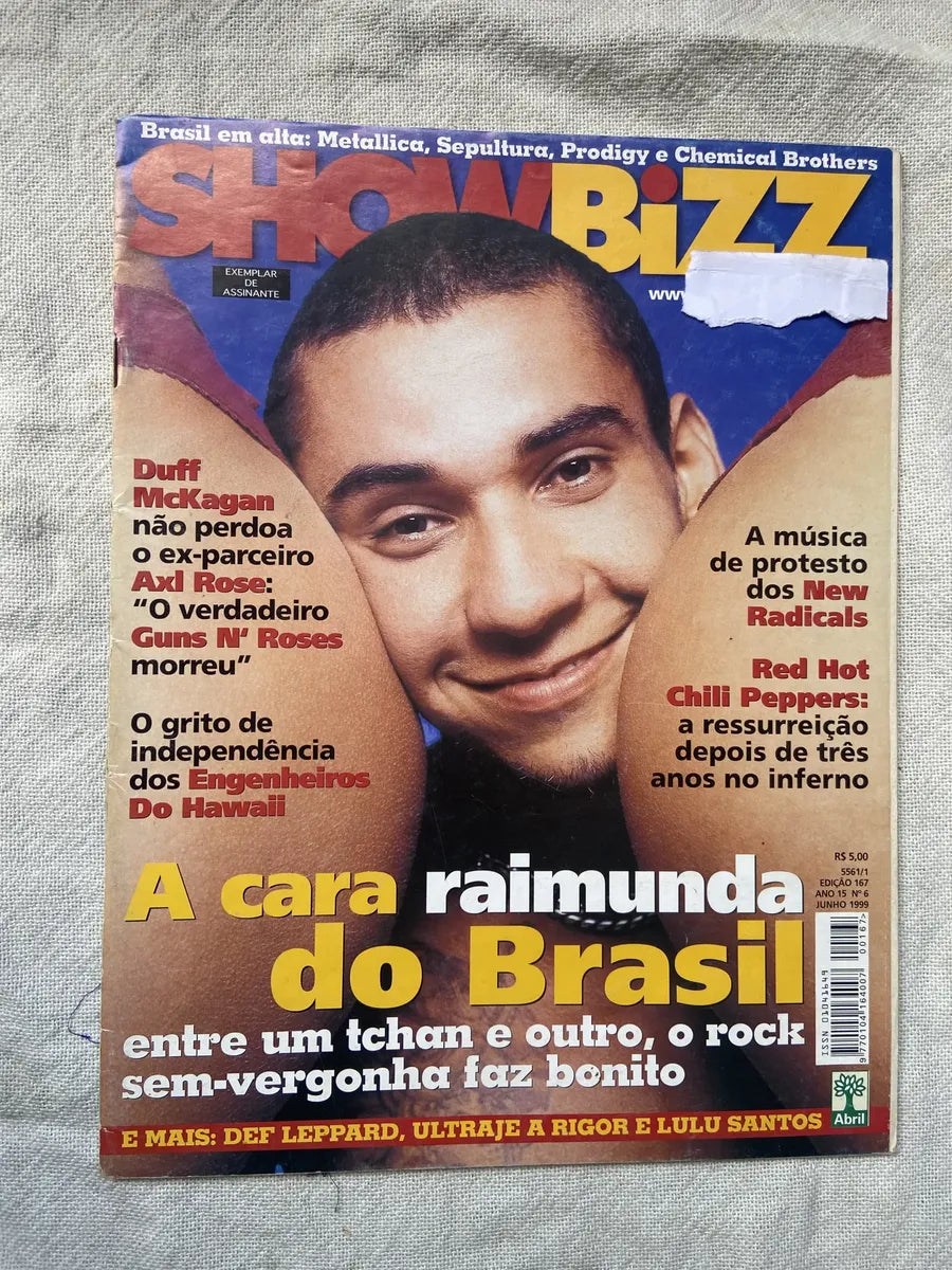 Revista Show Bizz Ano 15 Número 6 Edição 167 Julho 1999 (Usado)