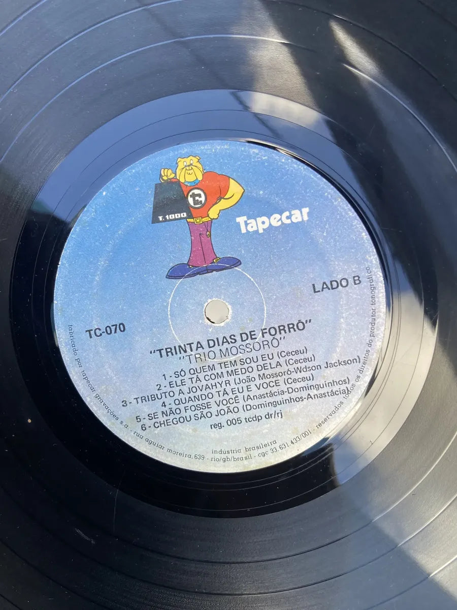 Lp Trio Mossoró Trinta Dias De Forro (Usado)