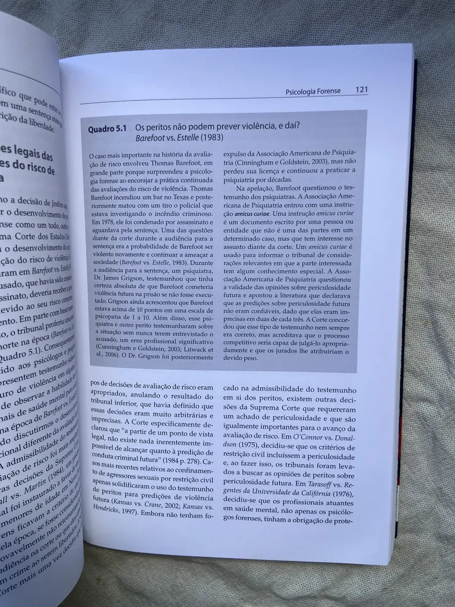 Livro Psicologia Forense Pesquisa Prática Matthew Huss 2011 (Usado)