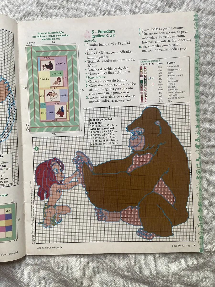 Revista Agulha De Ouro Especial Bebê Ponto Cruz Disney N 14 (Usado)