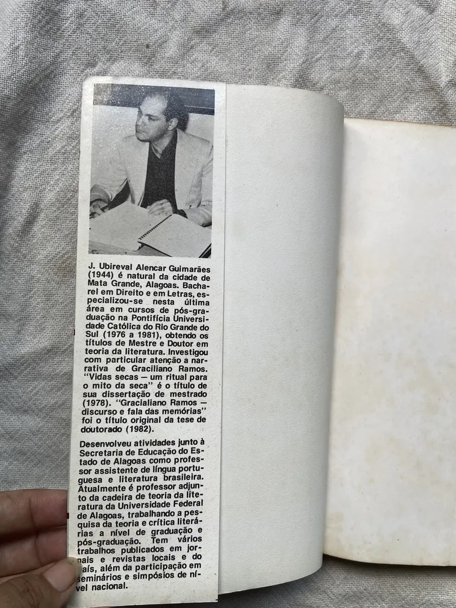 Livro Graciliano Ramos E A Fala Das Memórias 2 Edição 1992 (Usado)