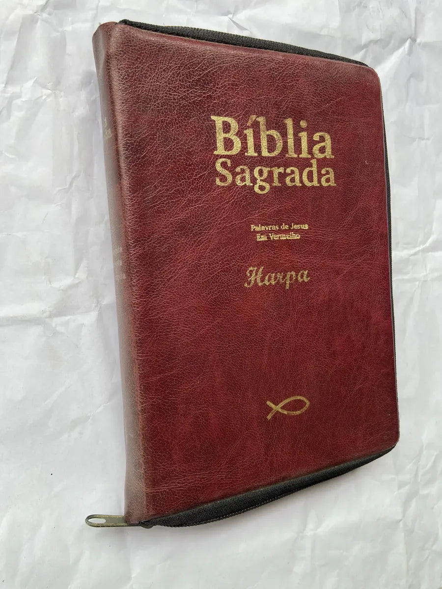 Livro Bíblia Sagrada E Harpa Palavras De Jesus Em Vermelho (Usado)