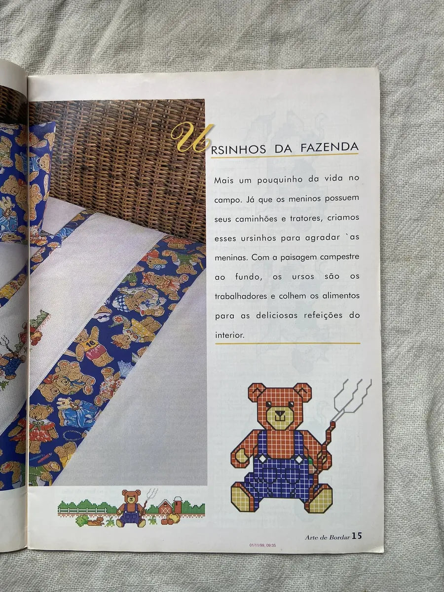 Revista Arte De Bordar Ponto Cruz N 54 (Usado)