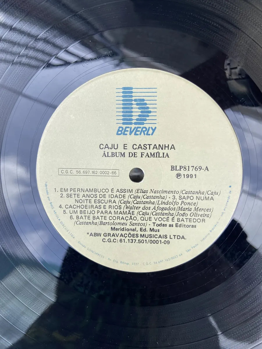 Lp Caju E Castanha Álbum De Família 1991 (Usado)