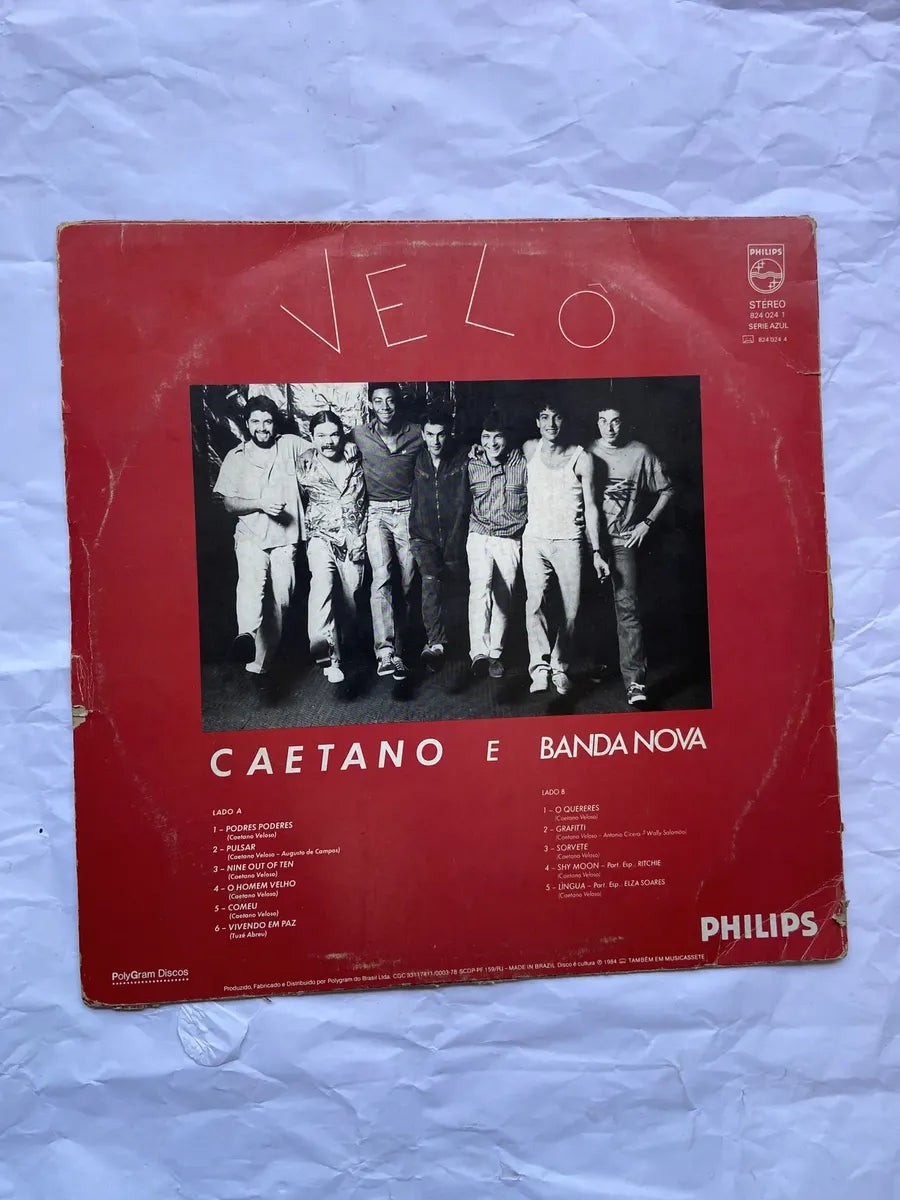 Lp Velo Caetano E Banda Nova 1984 (Usado)