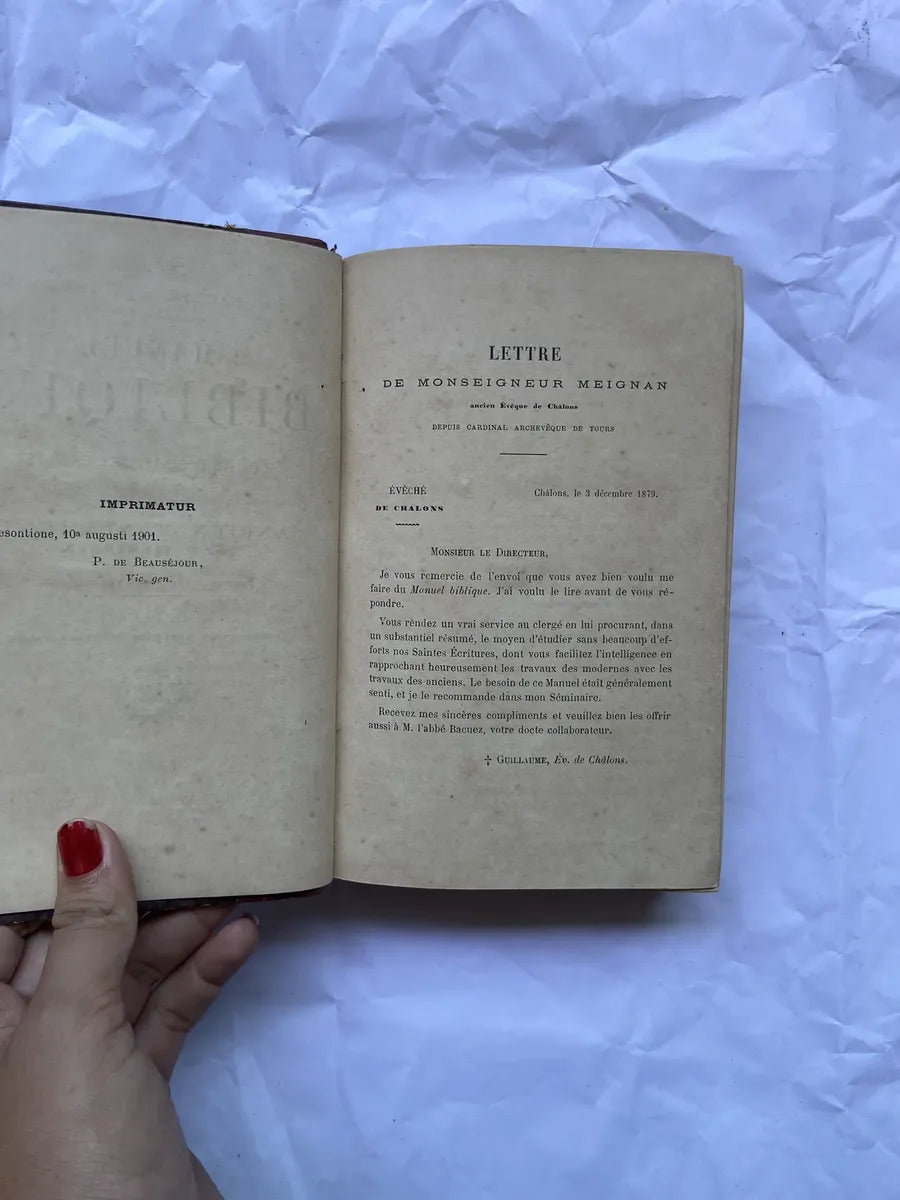 Livro Manuel Biblique Ancien Testament 1901 (Usado)