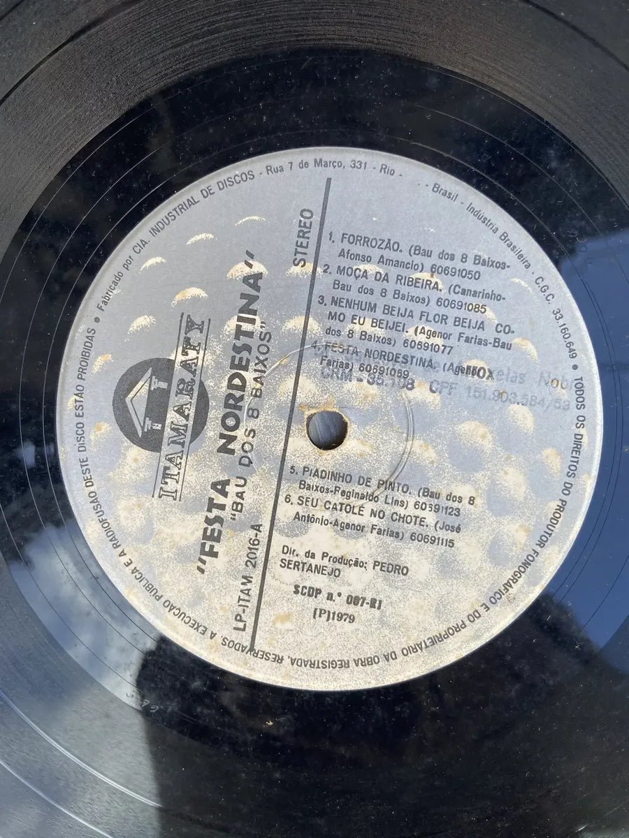 Lp Baú Dos 8 Baixos Festa Nordestina 1979 (Usado)