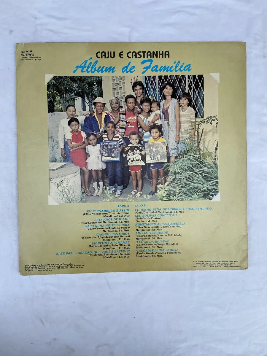 Lp Caju E Castanha Álbum De Família 1991 (Usado)