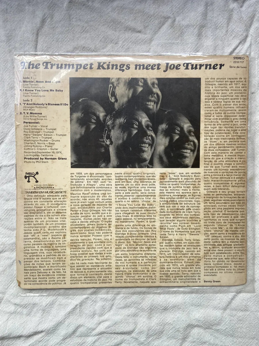 Lp The Trumpet Kings Meet Joe Turner 1975 (Usado)