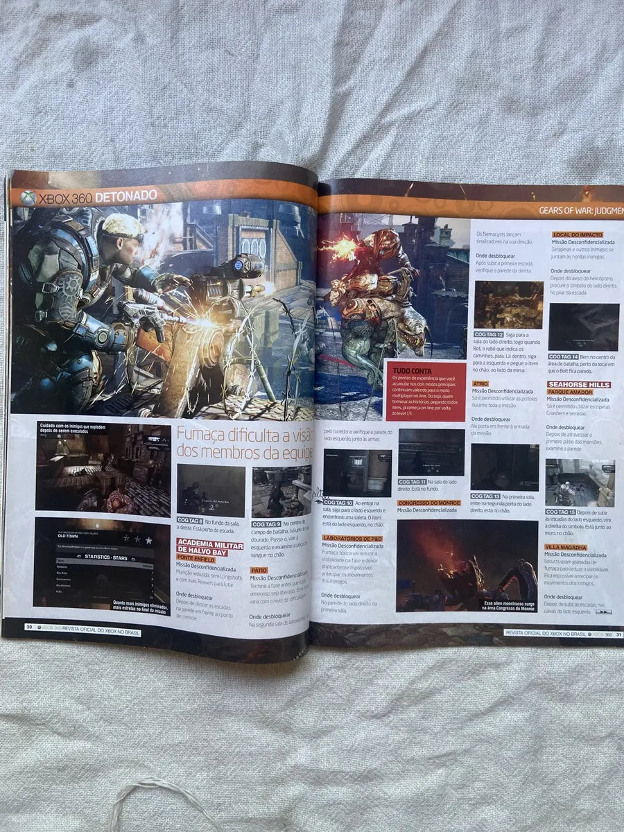 Revista X Box 360 Detonado Gears Of War Judgment Ano 7 N 79 (Usado)