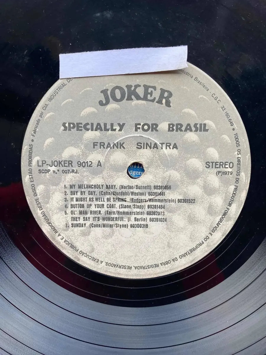 Lp Frank Sinatra Specially For Brasil 1979 Selo Joker (Usado)