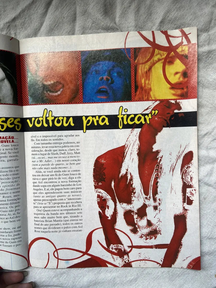 Revista Metal Massacre Guns N Roses Nova Formação N 8 (Usado)