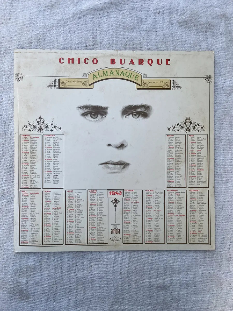 Lp Chico Buarque Almanaque 1981 Com Encarte Selo Ariola (Usado)