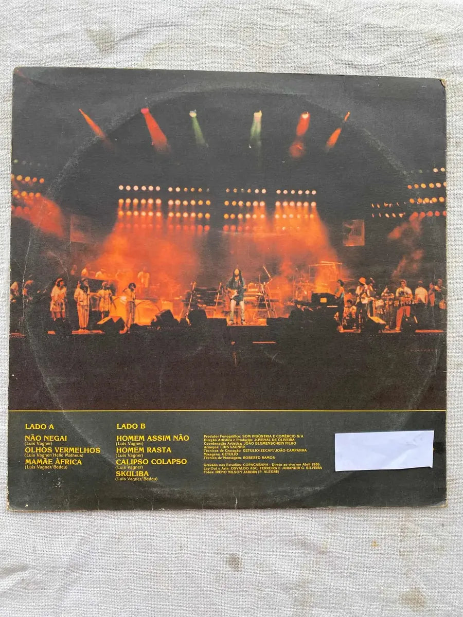 Lp Luis Vagner Ao Vivo O Som Da Negada 1986 Selo Copacabana (Usado)