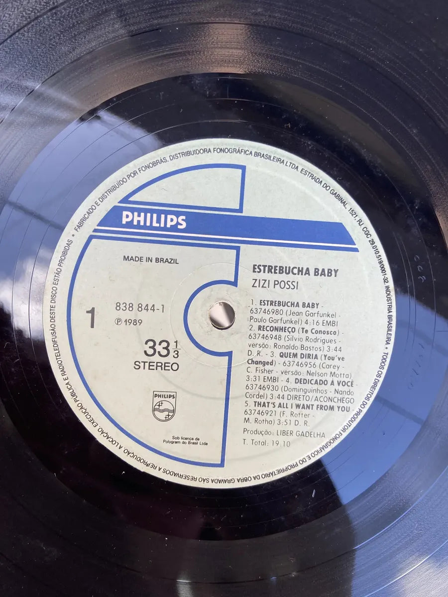 Lp Zizi Possi Estrebucha Baby 1989 (Usado)