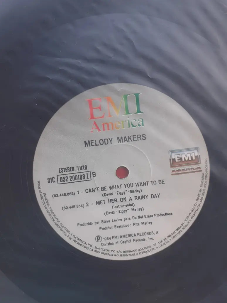 Lp Melody Makers 1984 Selo Emi América (Usado)