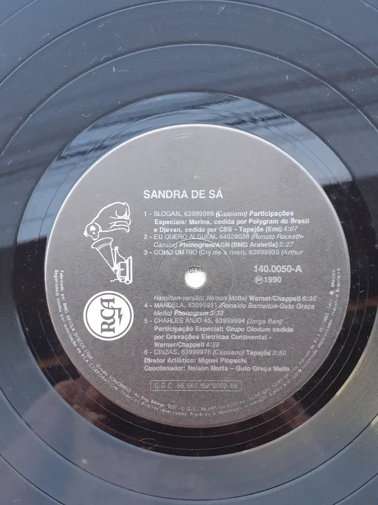 Lp Sandra De Sá Slogan 1990 Com Encarte Selo Rca (Usado)