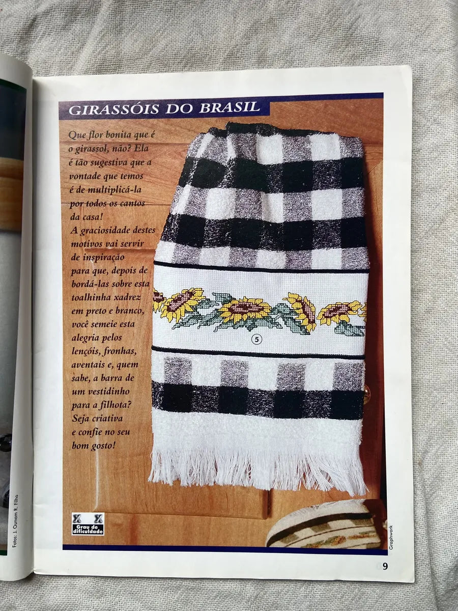 Revista Arte De Bordar Ponto Cruz 40 (Usado)