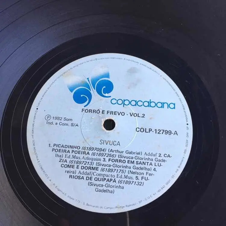 Lp Sivuca Forro E Frevo Vol. 2 1982 (Usado)