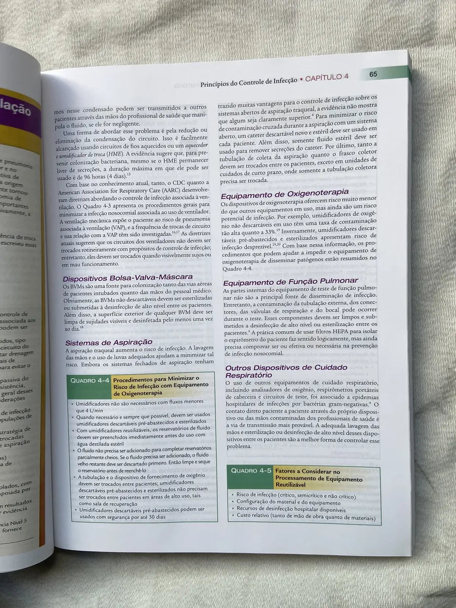 Livro Egan Fundamentos Da Terapia Respiratória Box 3 Vol (Usado)