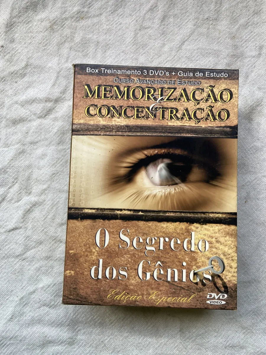 Livro O Segredo Dos Gênios Box Treinamento 3 Dvds (Usado)