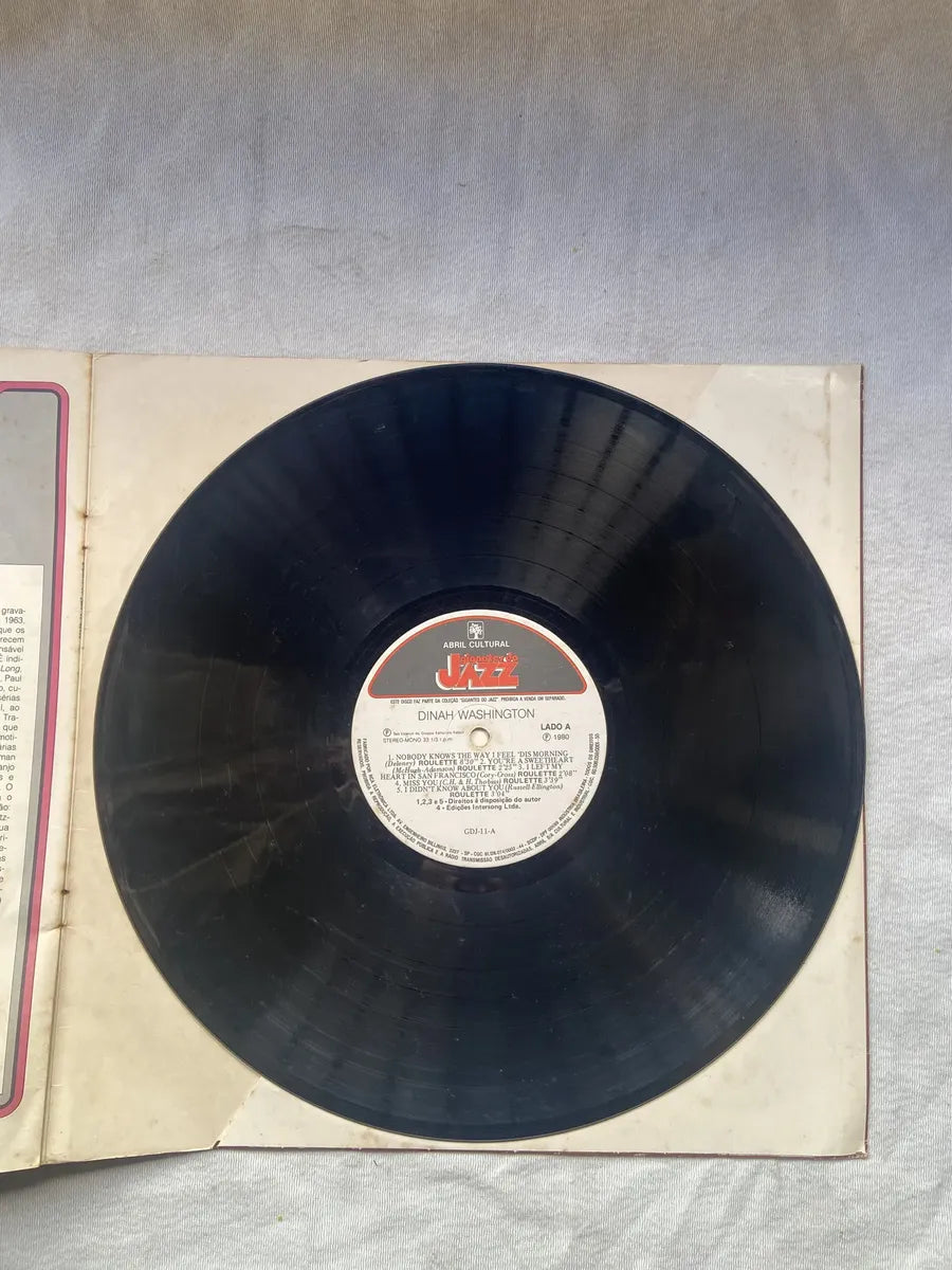 Lp Gigantes Do Jazz Dinah Washington À Rainha Do Blues 1980 (Usado)