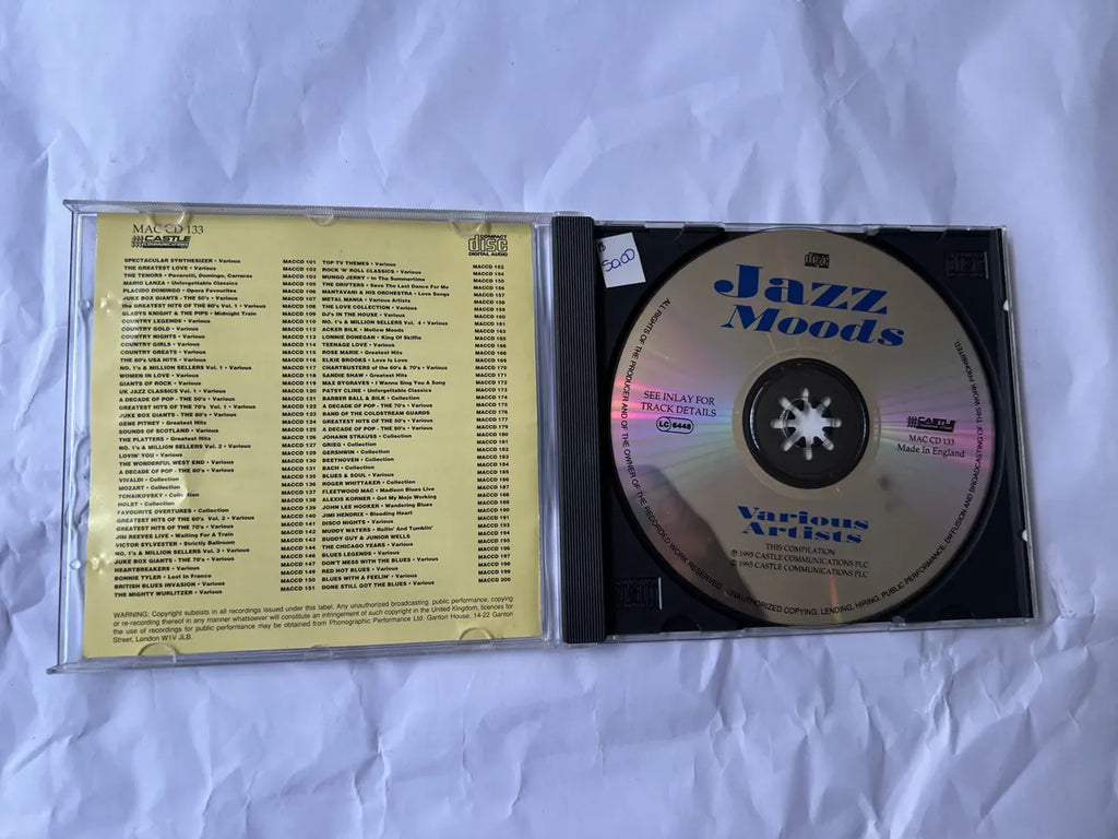 Cd Jazz Moods 12 Classics Jazz Cuts Various Artist Importado (Usado)
