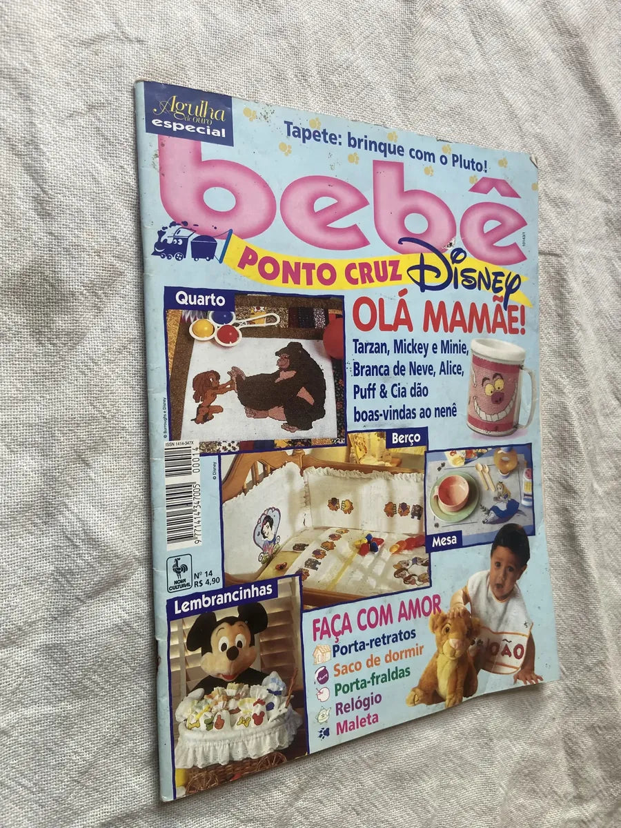Revista Agulha De Ouro Especial Bebê Ponto Cruz Disney N 14 (Usado)