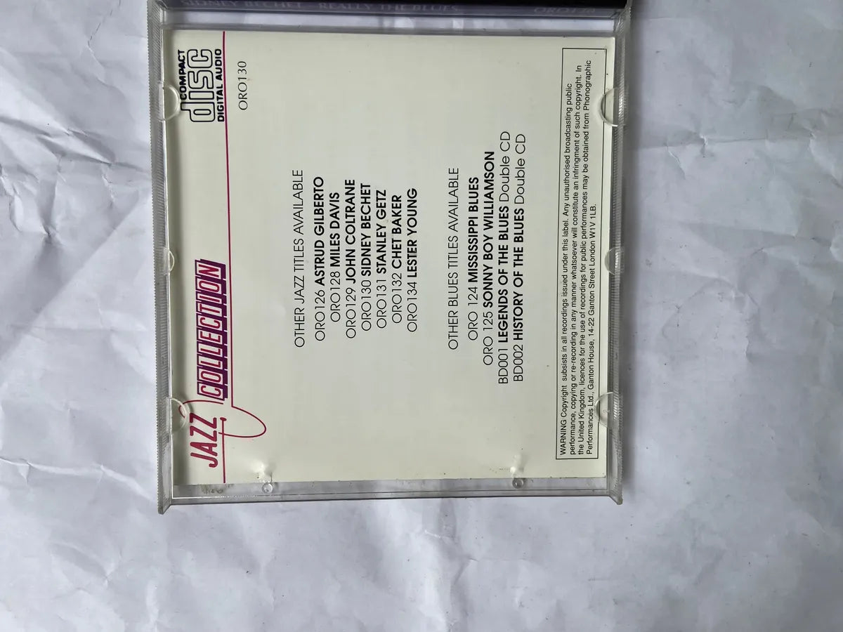 Cd Sidney Bechet Realy The Blues 1991 (Usado)