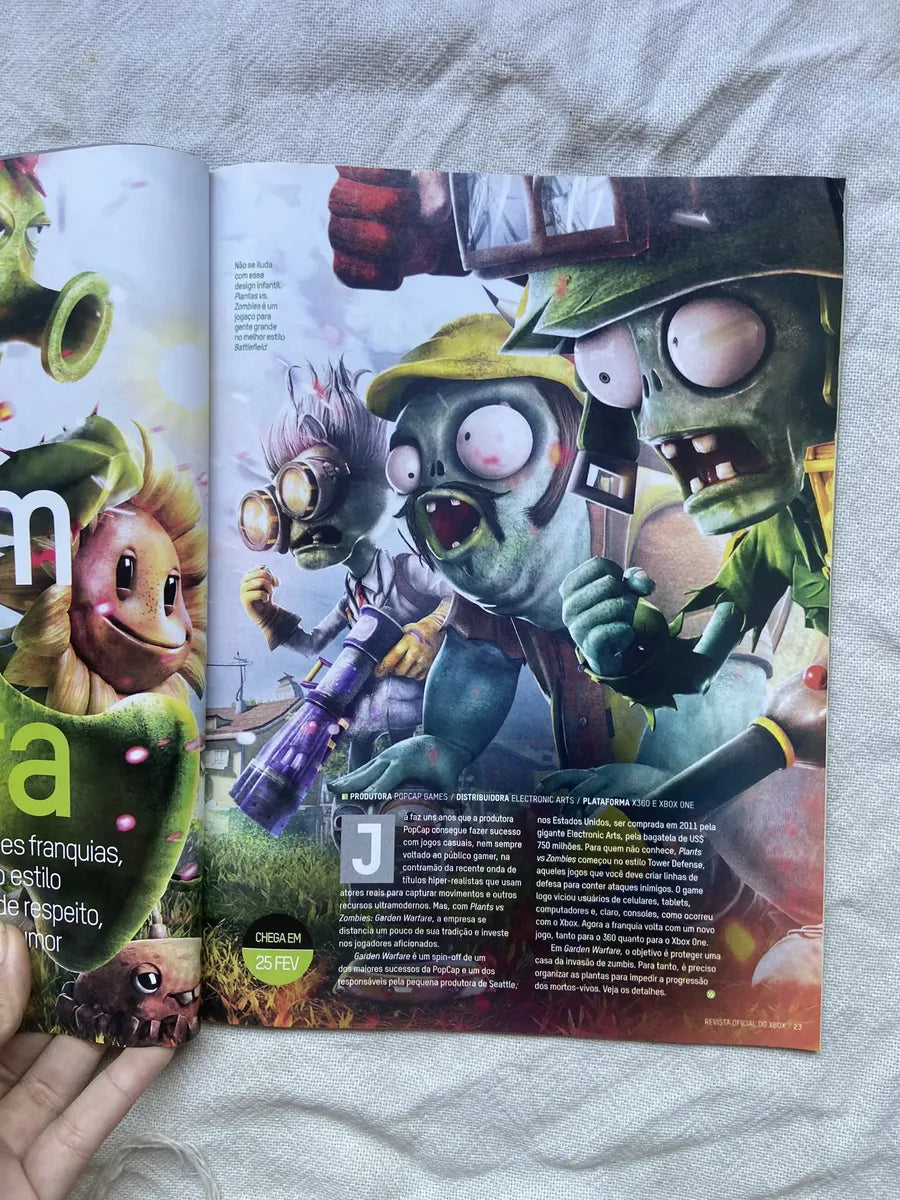 Revista Xbox Plants Vs Zombies Garden Warfare Ano 8 N 90 (Usado)