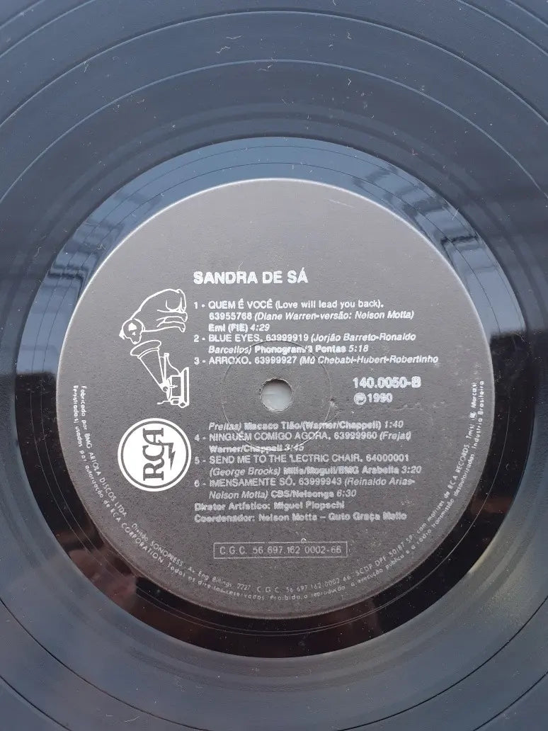 Lp Sandra De Sá Slogan 1990 Com Encarte Selo Rca (Usado)