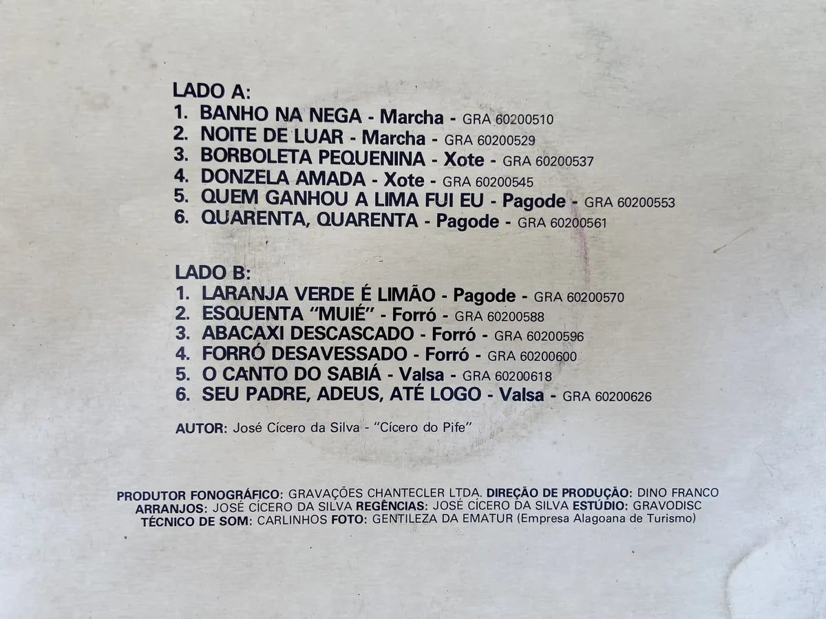Lp Banda De Pife Esquenta Muié De Marechal Deodoro 1977 (Usado)