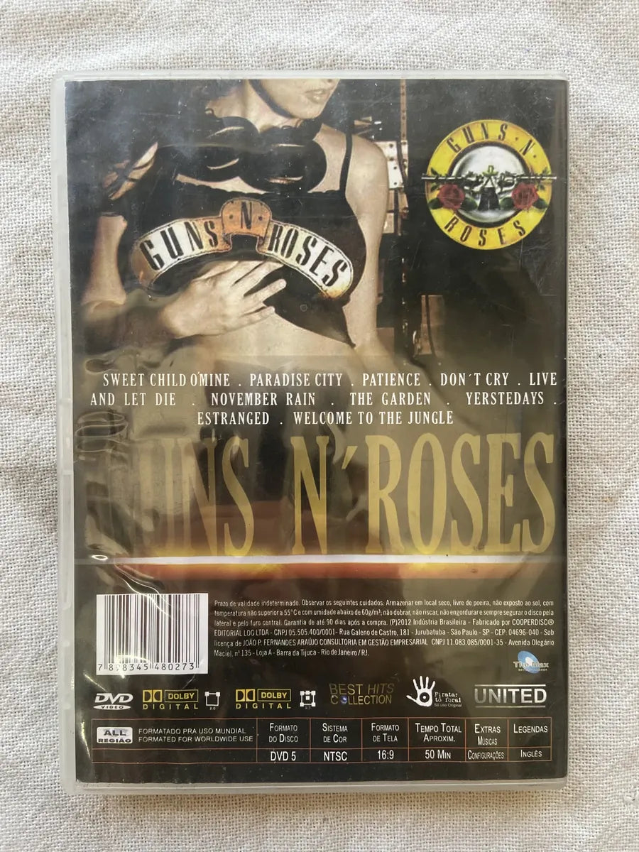 Dvd Guns N Roses Best Hits Collection 2012 (Usado)