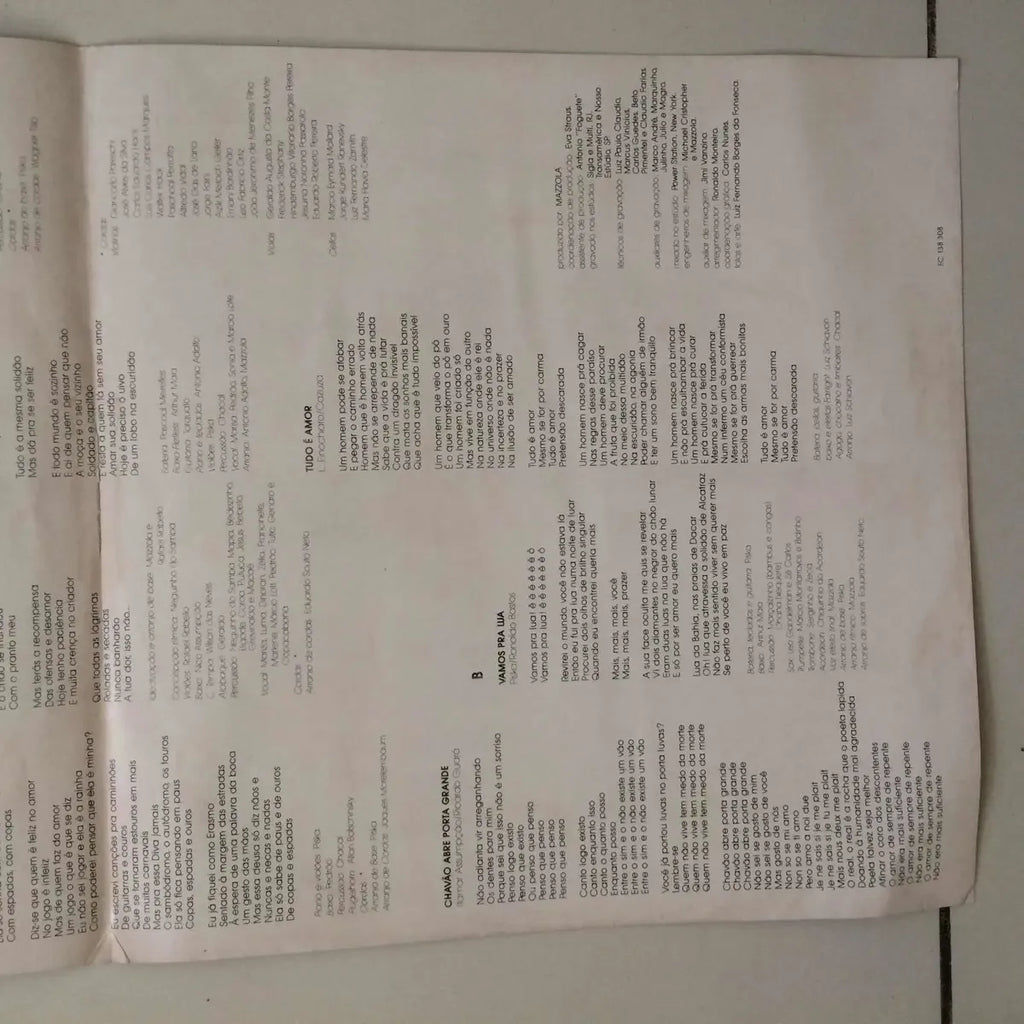 Lp Ney Matogrosso Quem Não Vive Tem Medo Da Morte 1988 (Usado)