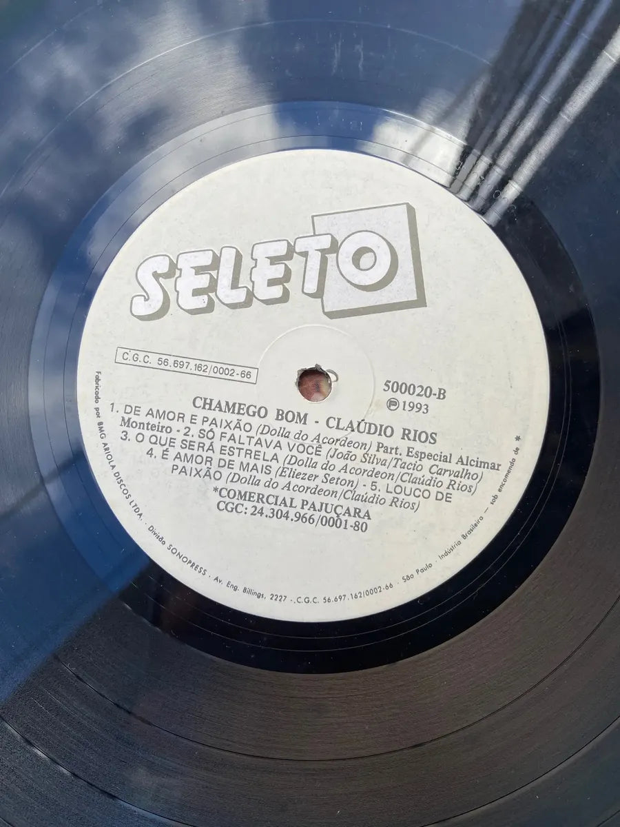 Lp Cláudio Rios Chamego Bom 1993 (Usado)