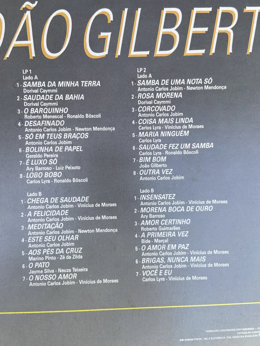 Lp João Gilberto O Talento De João Gilberto 1986 Box 2 Lps (Usado)