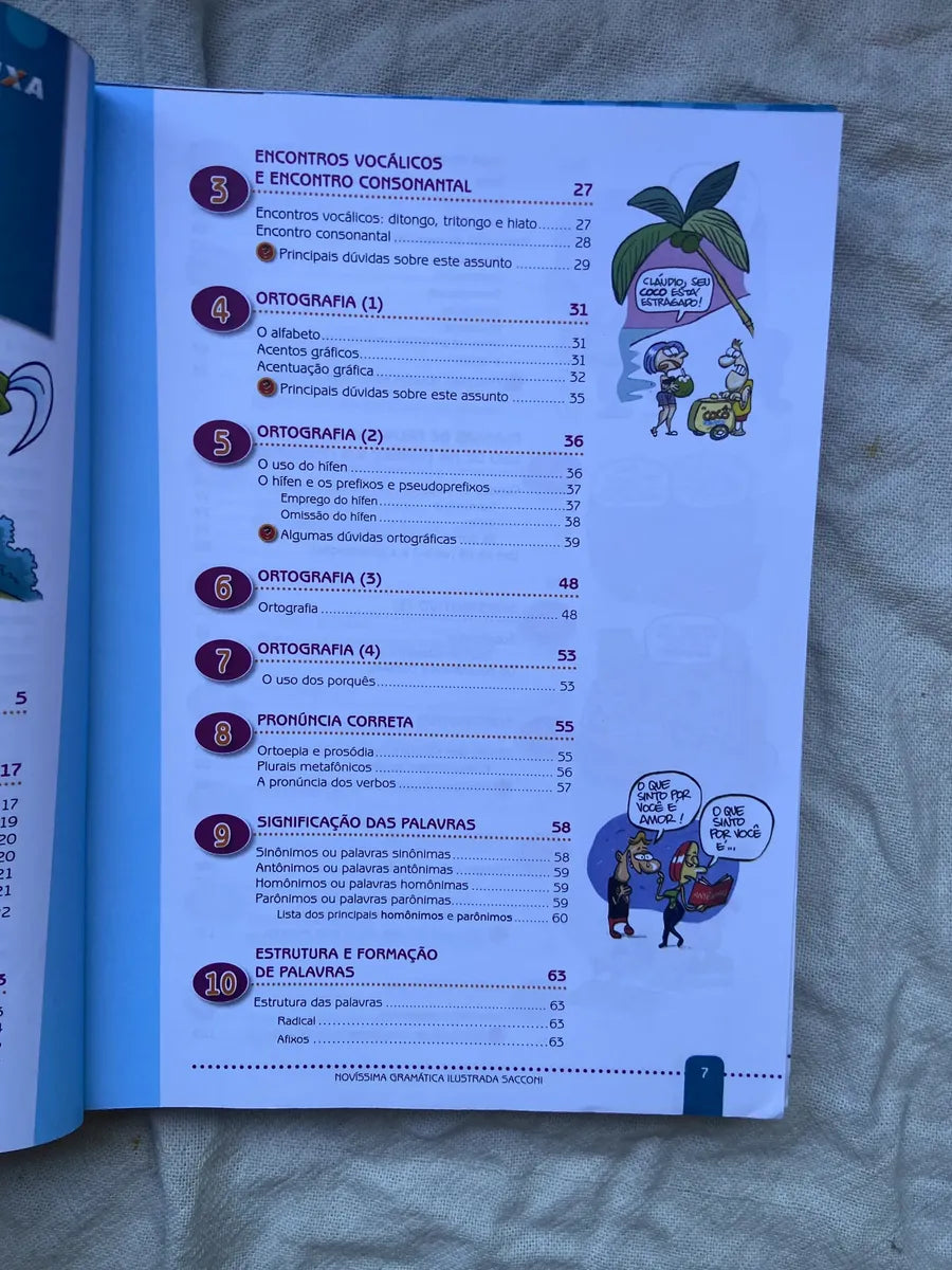Livro Novíssima Gramática Ilustrada Sacconi 2008 (Usado)