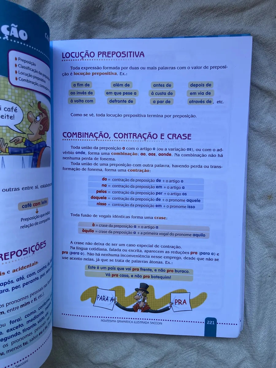 Livro Novíssima Gramática Ilustrada Sacconi 2008 (Usado)