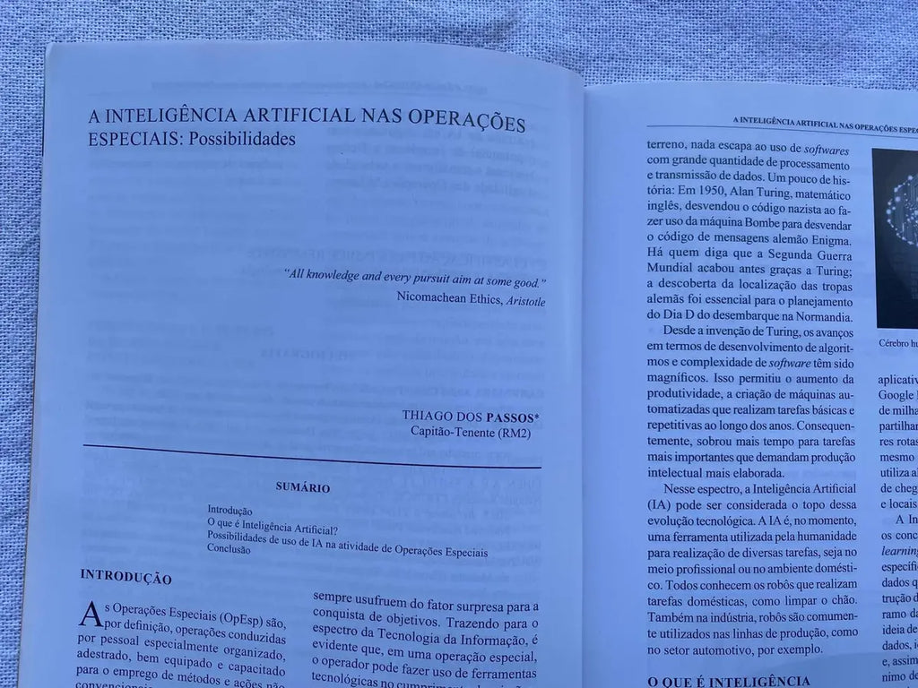 Revista Marítima Brasileira Inteligência Artificial Set 2021 (Usado)