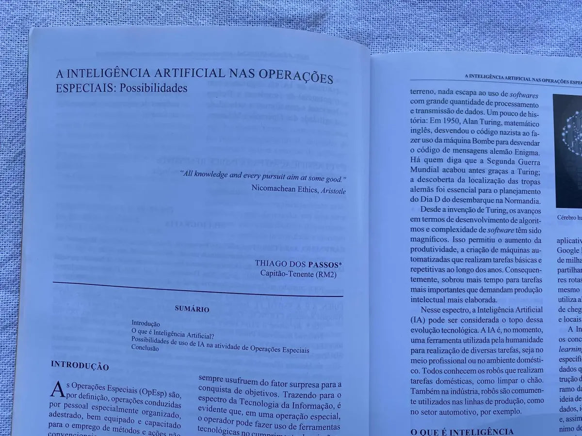 Revista Marítima Brasileira Inteligência Artificial Set 2021 (Usado)