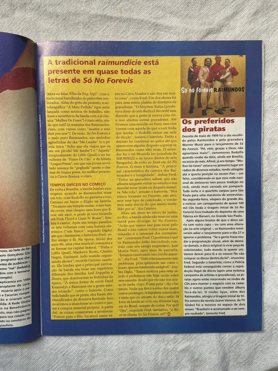 Revista Show Bizz Ano 15 Número 6 Edição 167 Julho 1999 (Usado)