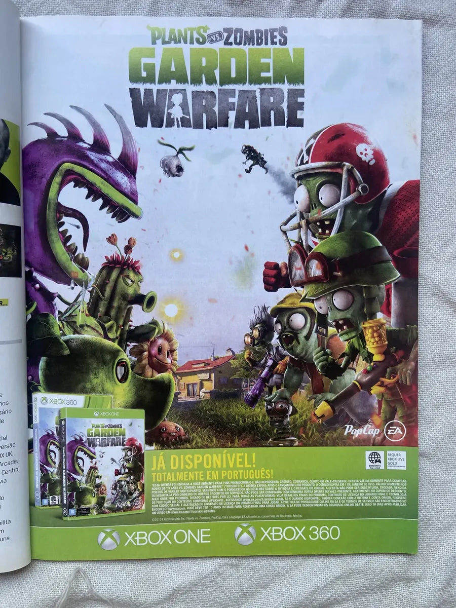 Revista Xbox Plants Vs Zombies Garden Warfare Ano 8 N 90 (Usado)