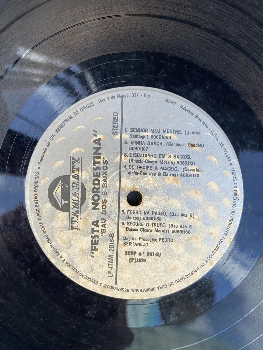 Lp Baú Dos 8 Baixos Festa Nordestina 1979 (Usado)