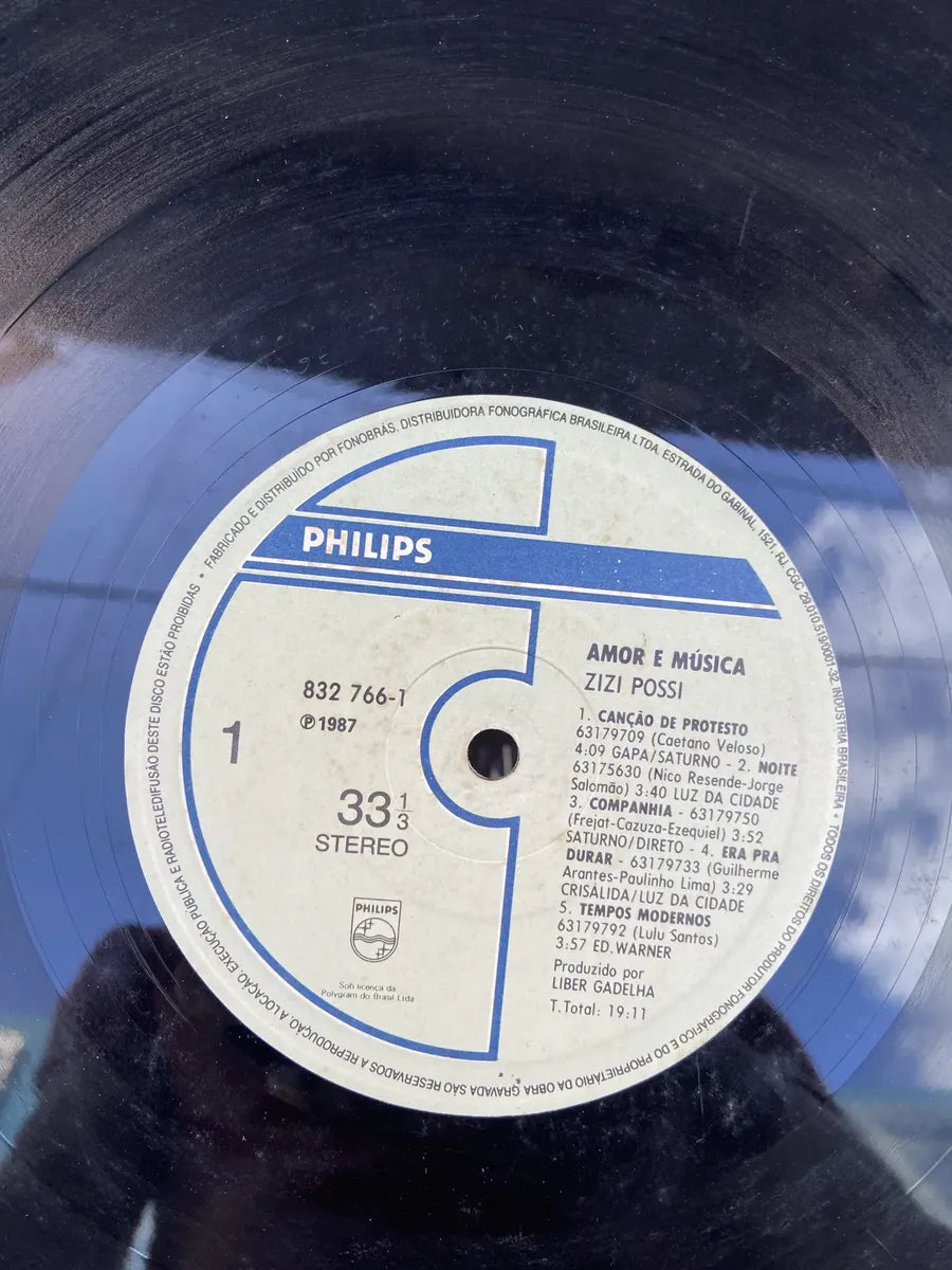 Lp Zizi Possi Amor E Música 1987 Com Encarte (Usado)