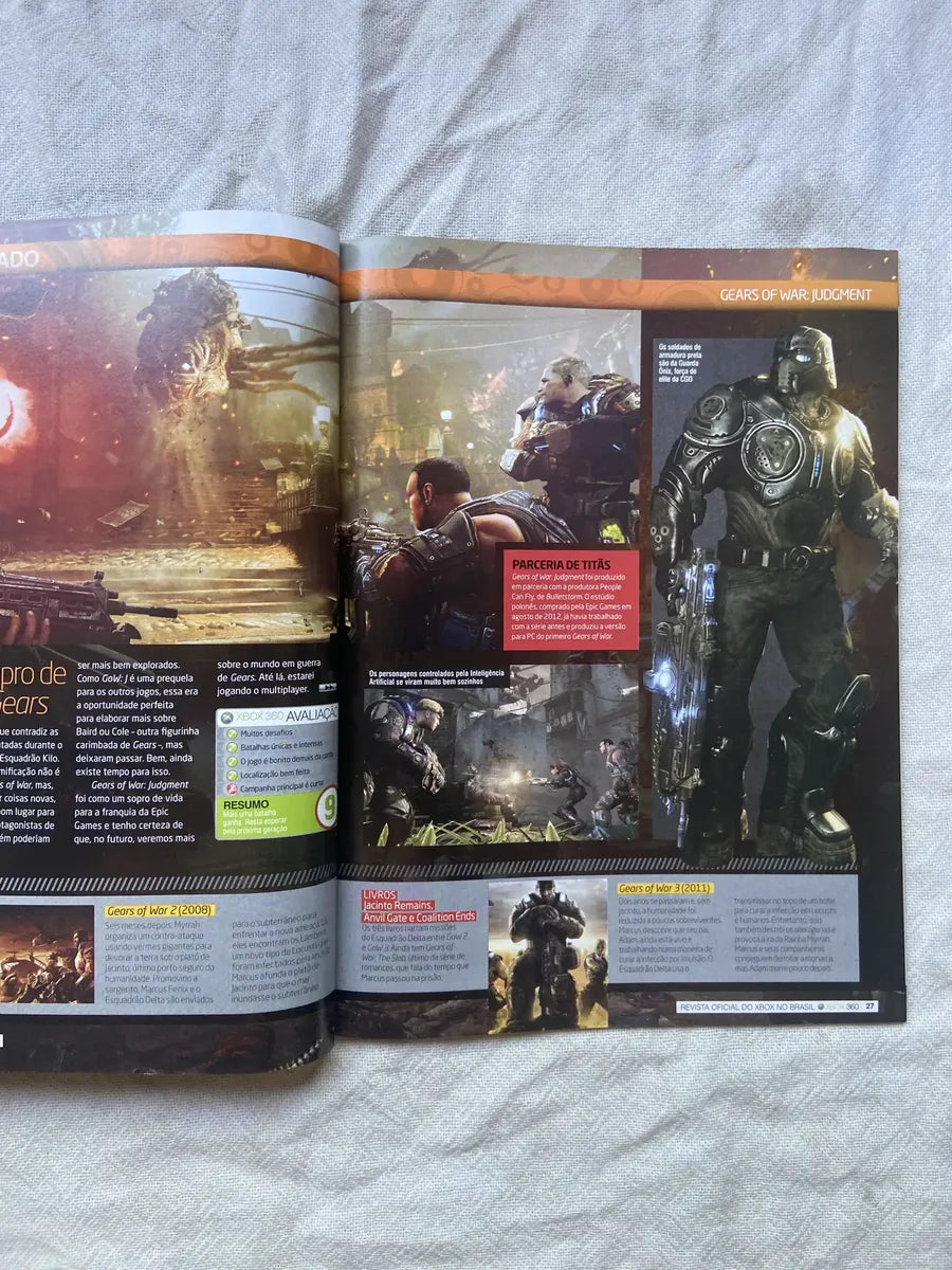 Revista X Box 360 Detonado Gears Of War Judgment Ano 7 N 79 (Usado)