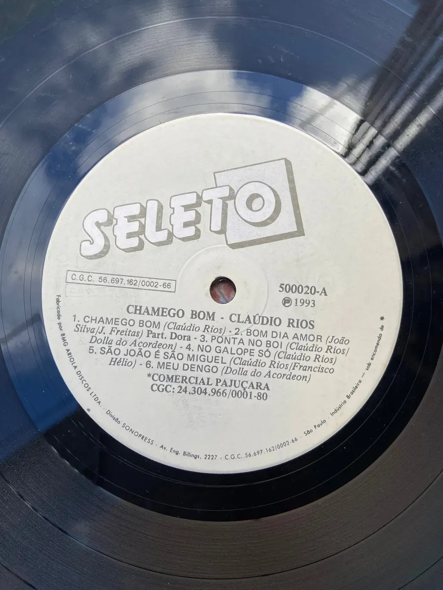 Lp Cláudio Rios Chamego Bom 1993 (Usado)
