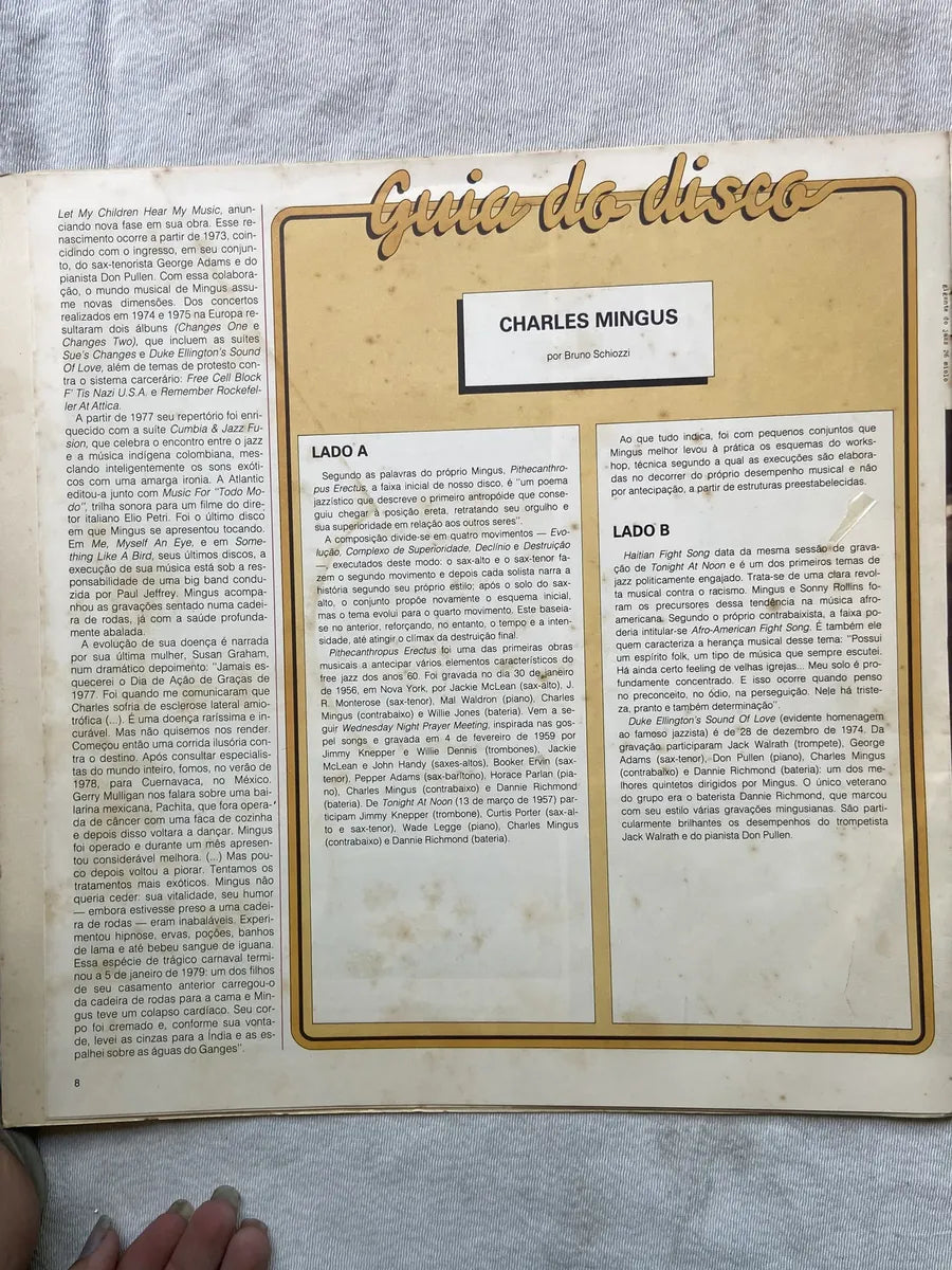 Lp Gigantes Do Jazz Charles Mingus A Tradição E A Vanguarda (Usado)