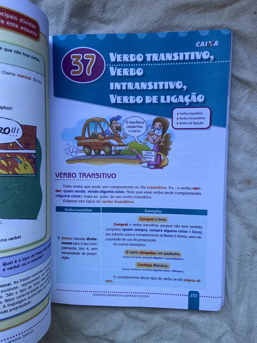 Livro Novíssima Gramática Ilustrada Sacconi 2008 (Usado)